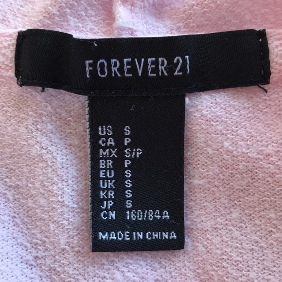 Forever 21 pink hooded short sleeve tunic - Picture 7 of 8